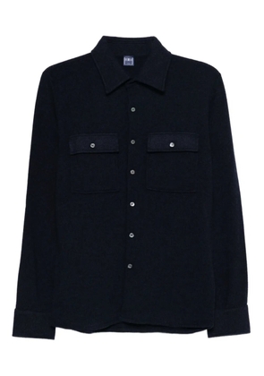 Fedeli cashmere shirt jacket - Blue
