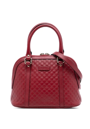 Gucci Pre-Owned 2016-2025 Mini Microguccissima Dome satchel - Red