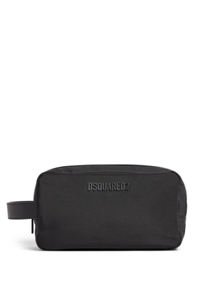 DSQUARED2 logo-patch wash bag - Black