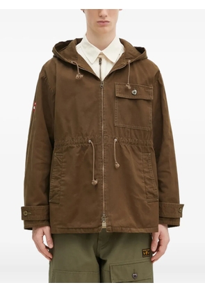 Human Made duck-print hooded jacket - Green