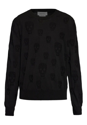 Alexander McQueen skull-pattern sweater - Black
