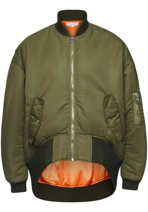 JW Anderson high-low bomber jacket - Green