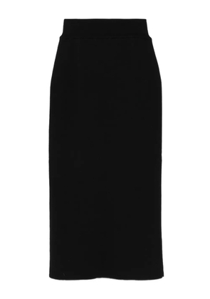 ALPHA STUDIO wool midi skirt - Black