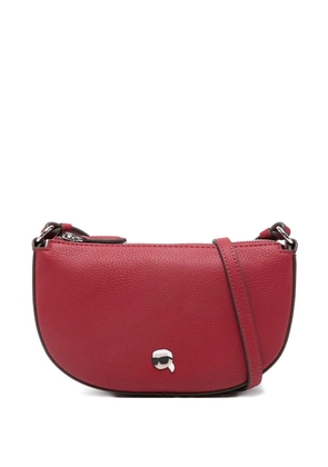 Karl Lagerfeld logo-patch cross body bag - Red