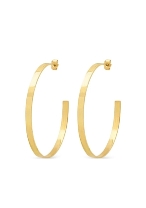 Jennifer Meyer 18K yellow gold flat hoop earrings
