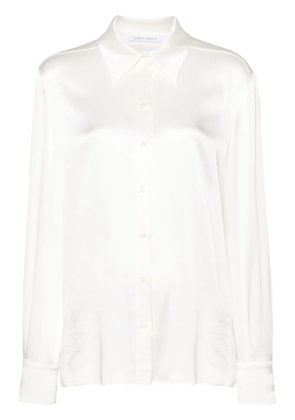 Alberta Ferretti pointed-collar shirt - Neutrals