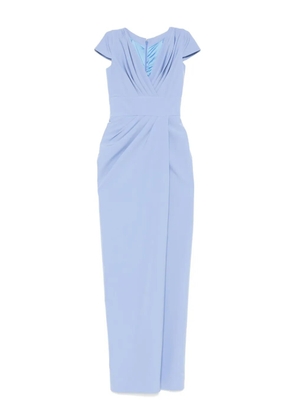 Rhea Costa draped maxi dress - Blue