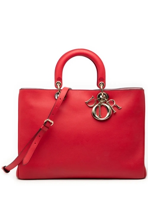 Christian Dior Pre-Owned 2014 Large Smooth Calfskin Diorissimo satchel - Red