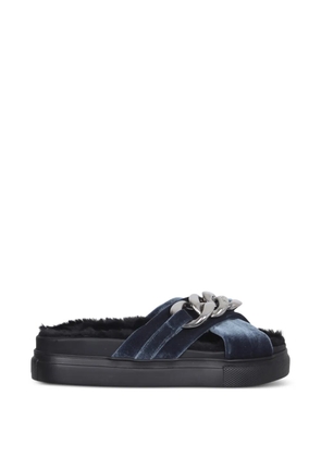 Nº21 velevt-strap sandals - Blue