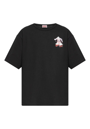 Kenzo Winter Holidays rabbit-print T-shirt - Black