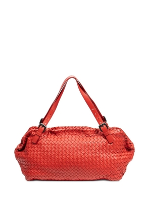 Bottega Veneta Pre-Owned 2000s woven leather top-handle bag - Red