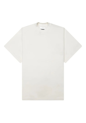 Jil Sander logo-embroidered T-shirt - Neutrals