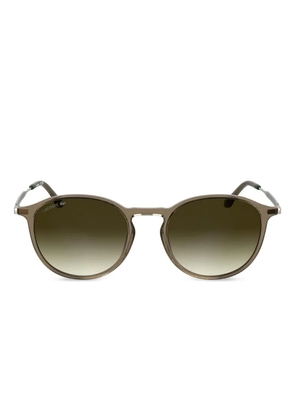 Lacoste round sunglasses - Brown