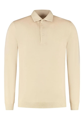 Gran Sasso long-sleeve polo shirt - Yellow