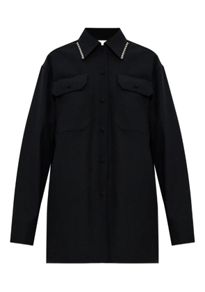 Jil Sander bead-embellishment shirt - Black