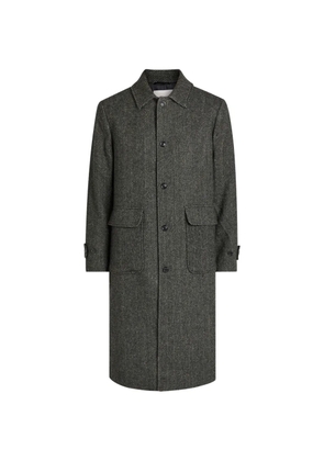 Les Deux Maximillian herringbone pocket coat - Green