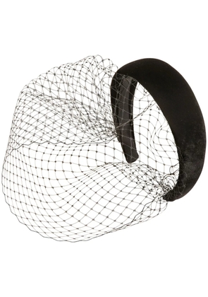 Jennifer Behr Kate Voilette velvet headband - Black