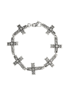 Emanuele Bicocchi Notre-Dame cross bracelet - Silver