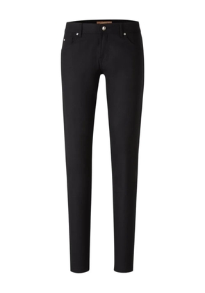 Marco Pescarolo logo-patch jeans - Black