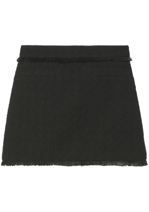 Proenza Schouler White Label tweed knitted mini skirt - Black