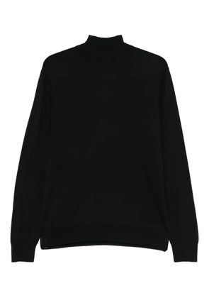 Corneliani long-sleeve wool sweater - Black