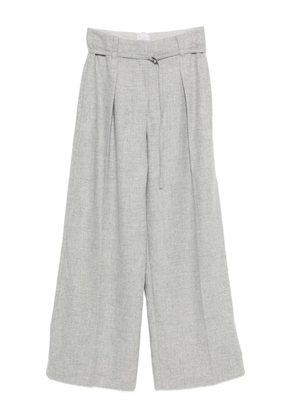 Brunello Cucinelli pleated belted trousers - Grey