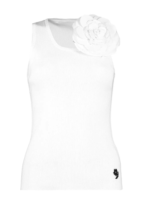 Bernadette Marcel floral-appliqué tank top - White