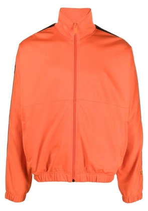 Heron Preston logo-tape zip-up track jacket - Orange