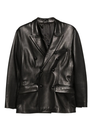 Ernest W. Baker Ernest W leather jacket - Black