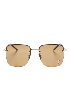 Saint Laurent Eyewear square-frame sunglasses - Gold