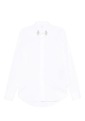 Alexander McQueen embellished-collar shirt - White