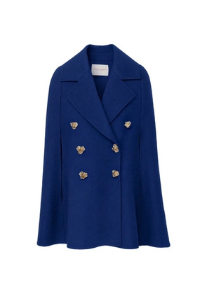 Carolina Herrera double-faced peacoat cape - Blue