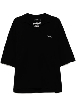 FIVE CM logo-embroidered polo shirt - Black
