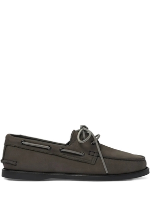 Scarosso Morgan boat shoes - Grey