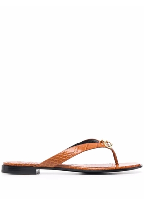 Givenchy G Chain flat sandals - Brown