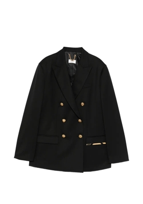 Elisabetta Franchi double-breasted buttoned jacket - Black