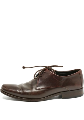 Giorgio Armani Pre-Owned leather oxford shoes - Brown