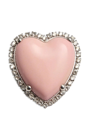 Valentino Garavani Coeur Hyperbole brooch - Silver