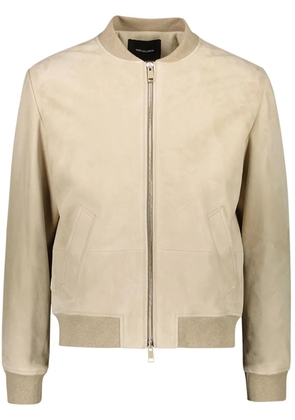 Yves Salomon suede varsity jacket - Neutrals