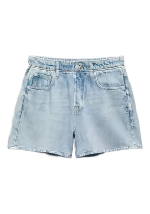rag & bone elasticated-waist denim shorts - Blue