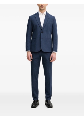 Sisley pocketed single-breasted suit - Blue
