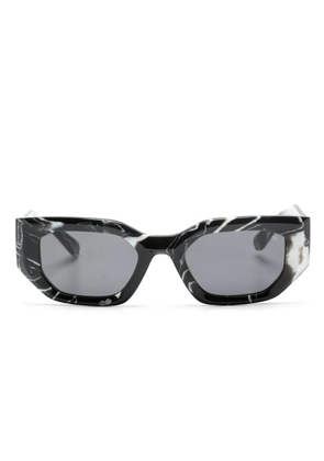Philipp Plein Eyewear marbled square-frame sunglasses - Black