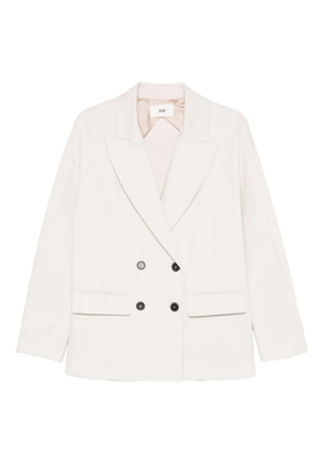 SOLOTRE double-breasted blazer - White