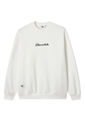 CHOCOOLATE logo-print sweatshirt - White