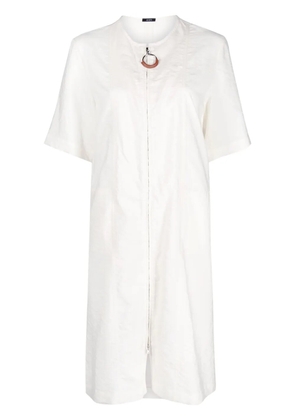 JOSEPH short-sleeve zip-fastening dress - Neutrals