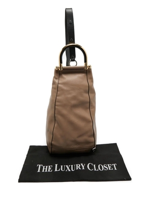 JW Anderson leather one-shoulder backpack - Neutrals