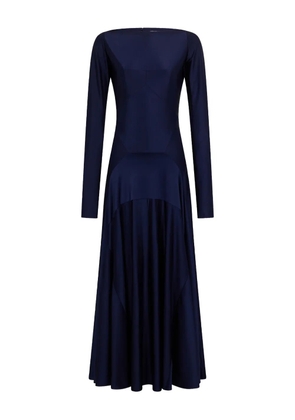 Rabanne boat-neck midi dress - Blue