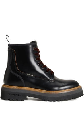 Woolrich Main lace-up combat boots - Black