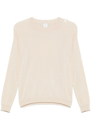 Eleventy sequined sweater - Neutrals