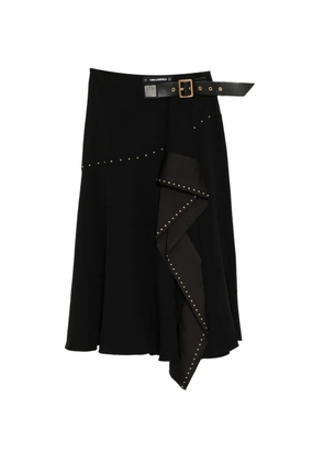 Karl Lagerfeld stud-embellished midi skirt - Black